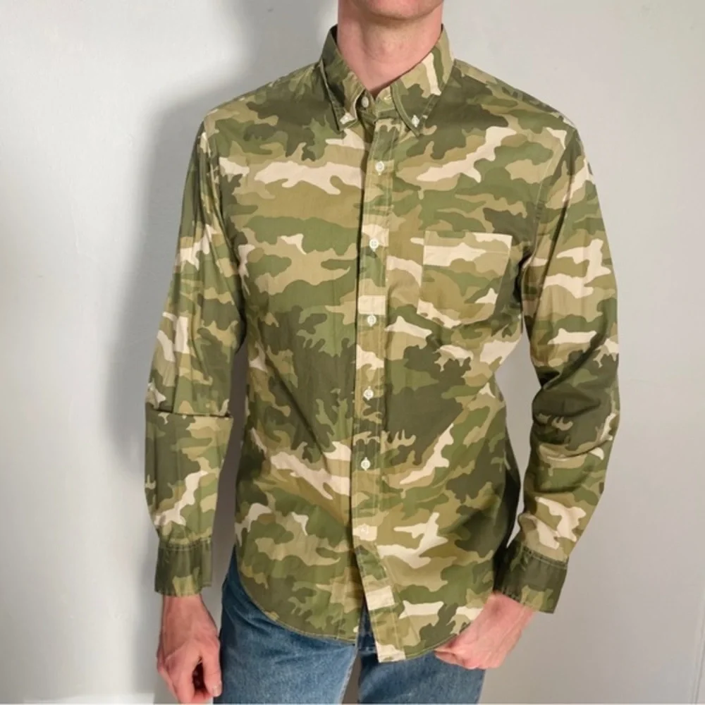 J. Crew Flex Camouflage Button Down‎
